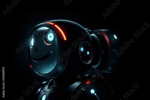 AI Chatbot Companion: Conversational Robot in 3D Render