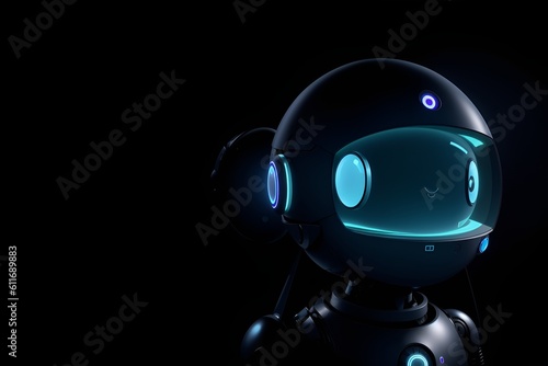 AI Chatbot Companion: Conversational Robot in 3D Render