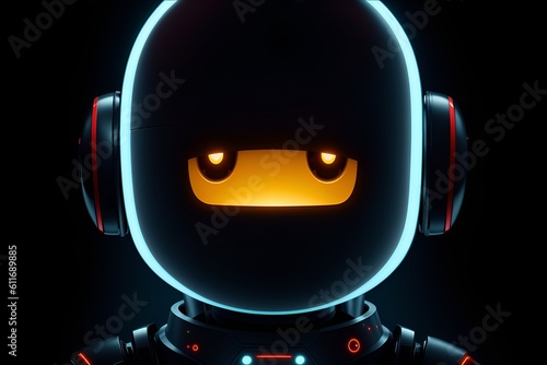 AI Chatbot Companion: Conversational Robot in 3D Render