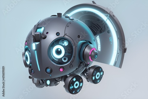 AI Chatbot Companion: Conversational Robot in 3D Render