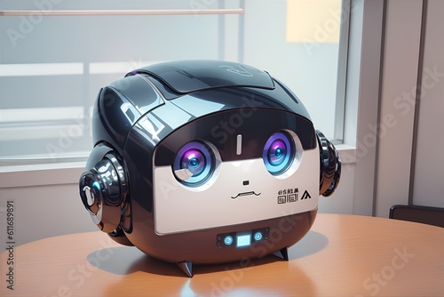 AI Chatbot Companion: Conversational Robot in 3D Render