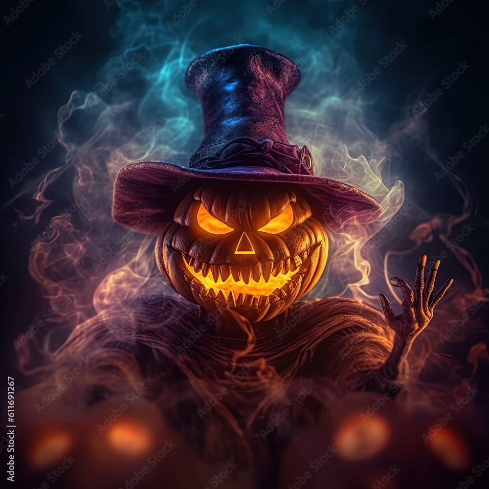 Fototapeta premium An illustration of Halloween , AI Generated