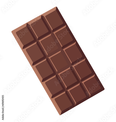 Dark chocolate bar illustration