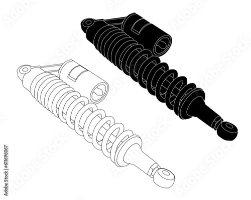  discover mono suspension endurance mono suspension gas charged mono shock suspension creative vector design best mono suspension bike