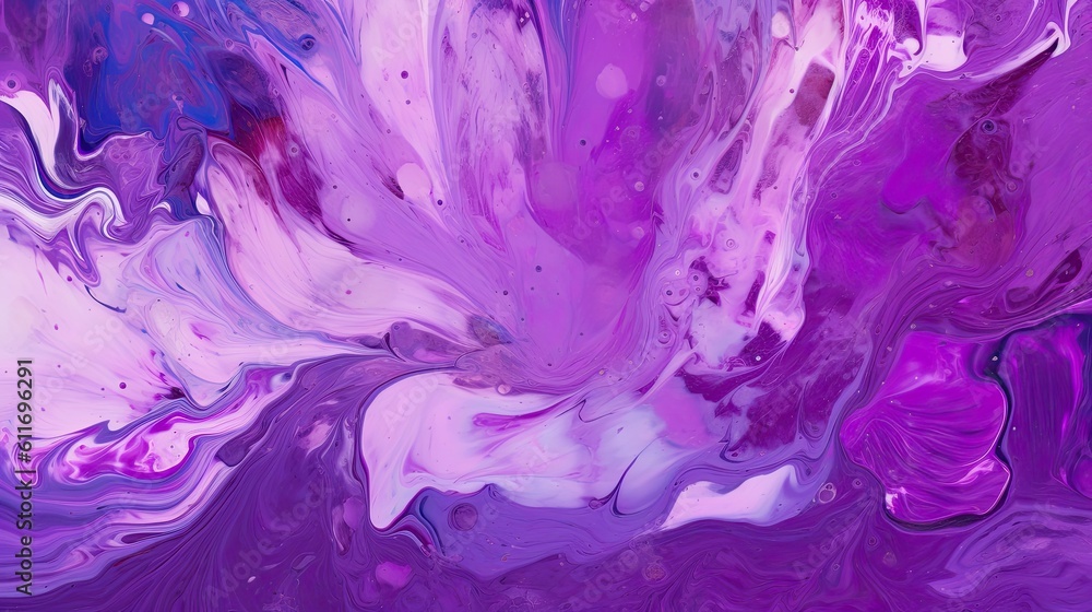 Purple Paint Smear Abstract Background, Generative AI Illustration