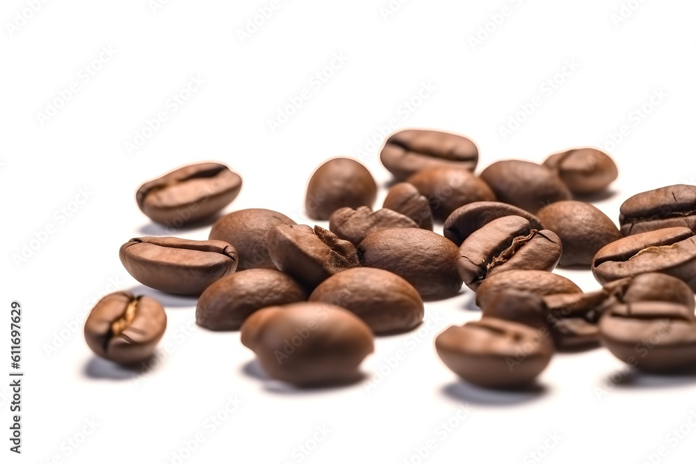 coffee beans isolated on white background coffee beans isolated on white background