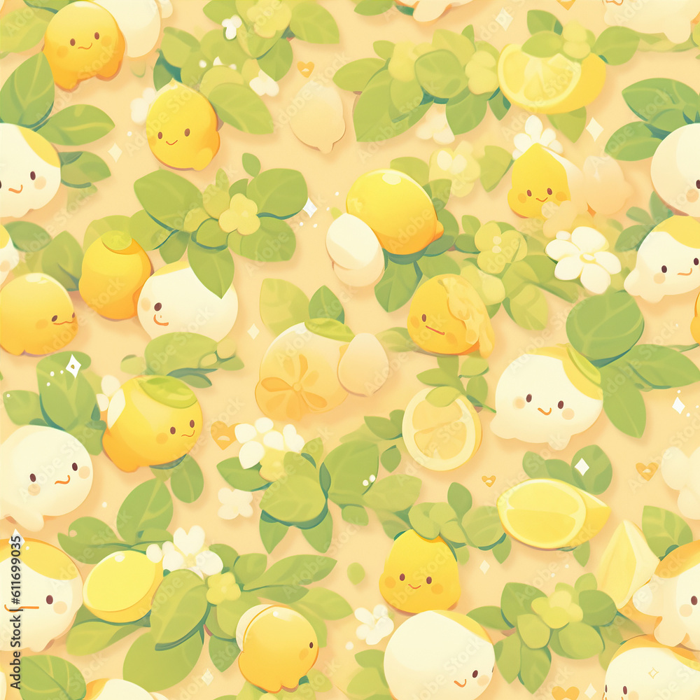 Fototapeta premium Anime cute animal illustration,created with generative ai tecnology.
