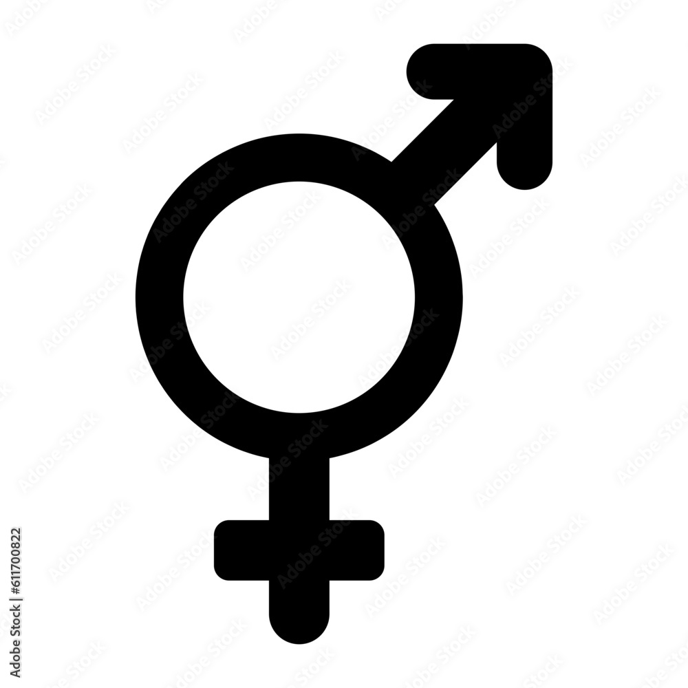 Genders Glyph Icon Genders Glyph Icon