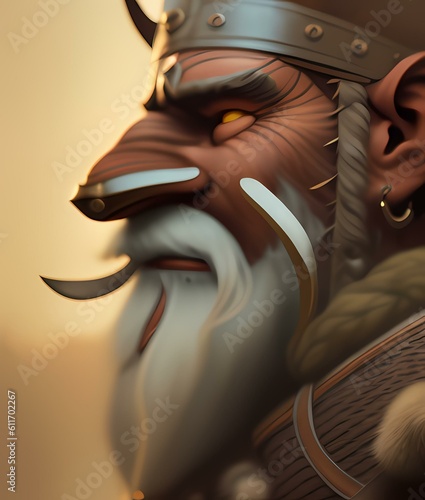 viking soldier character | ai-generated photo