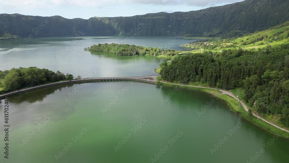Sete Cidades lanscape in Sao Miguel, Azores. Portugal. Sete Cidades lanscape in Sao Miguel, Azores. Portugal.