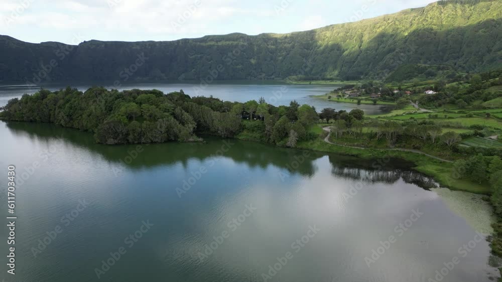 Sete Cidades lanscape in Sao Miguel, Azores. Portugal. Sete Cidades lanscape in Sao Miguel, Azores. Portugal.