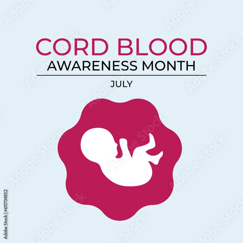 vector graphic of Cord Blood Awareness Month good for Cord Blood Awareness Month celebration. flat design. flyer design.flat illustration.