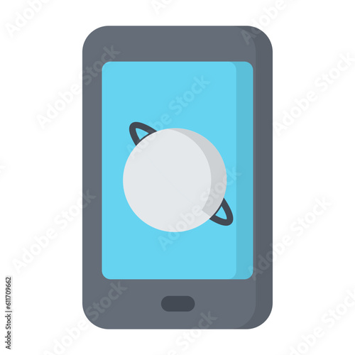 Space Simulator Flat Icon