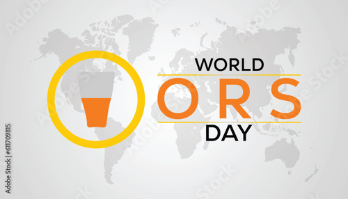 Vector illustration on the theme of World ORS day observed each year on July 29th worldwide.banner design template Vector illustration background design.