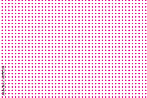 modern abstract seamlees pink polka dot pattern on white background