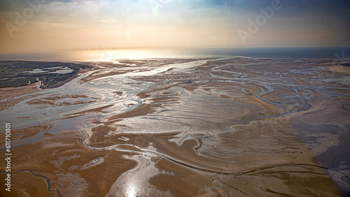 North of France and Bay of Somme in French Channel coastline photo