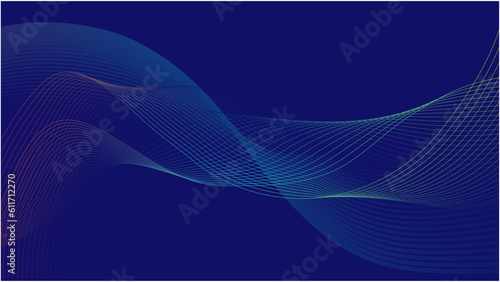 vector abstract blue wave background