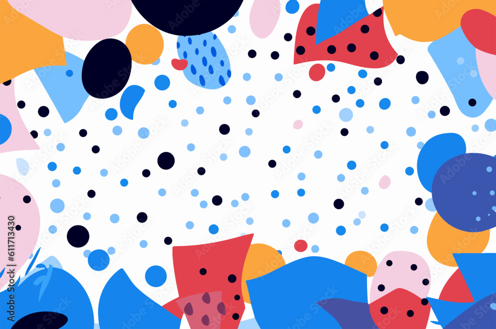 Abstract background with geometric shapes. Vector illustration in trendy flat style Abstract background with geometric shapes. Vector illustration in trendy flat style