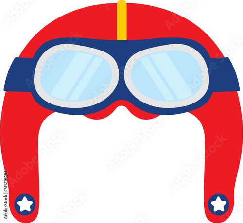 Aviation, Airplane, Pilot Hat, Red
