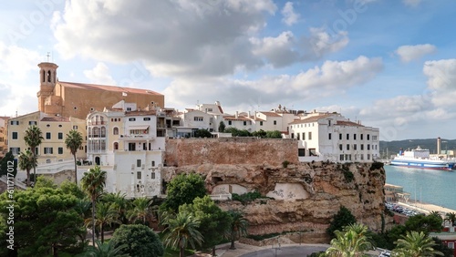 Fotografía chenal d'entrée à port mahon sur l'ile de Minorque aux Baléares, Espagne