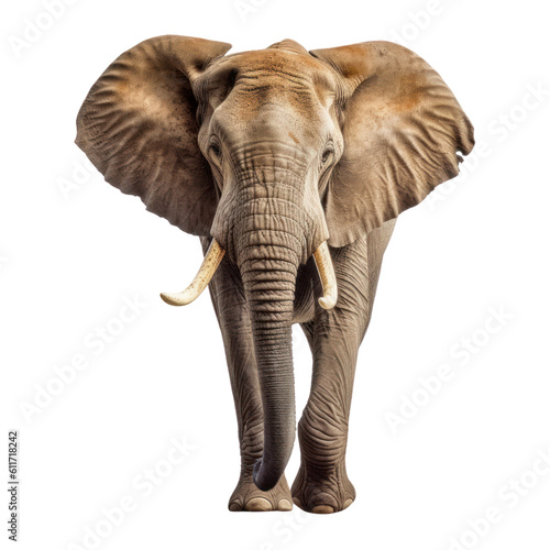 elephant isolated on transparent background cutout