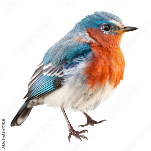 common kingfisher isolated on transparent background cutout © Papugrat