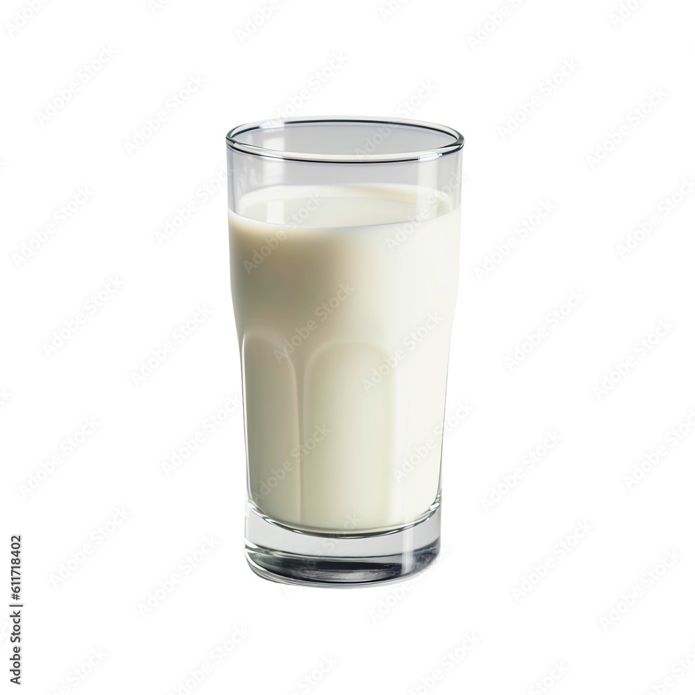 ai generated fresh milk in the glass on transparent ai generated fresh milk in the glass on transparent