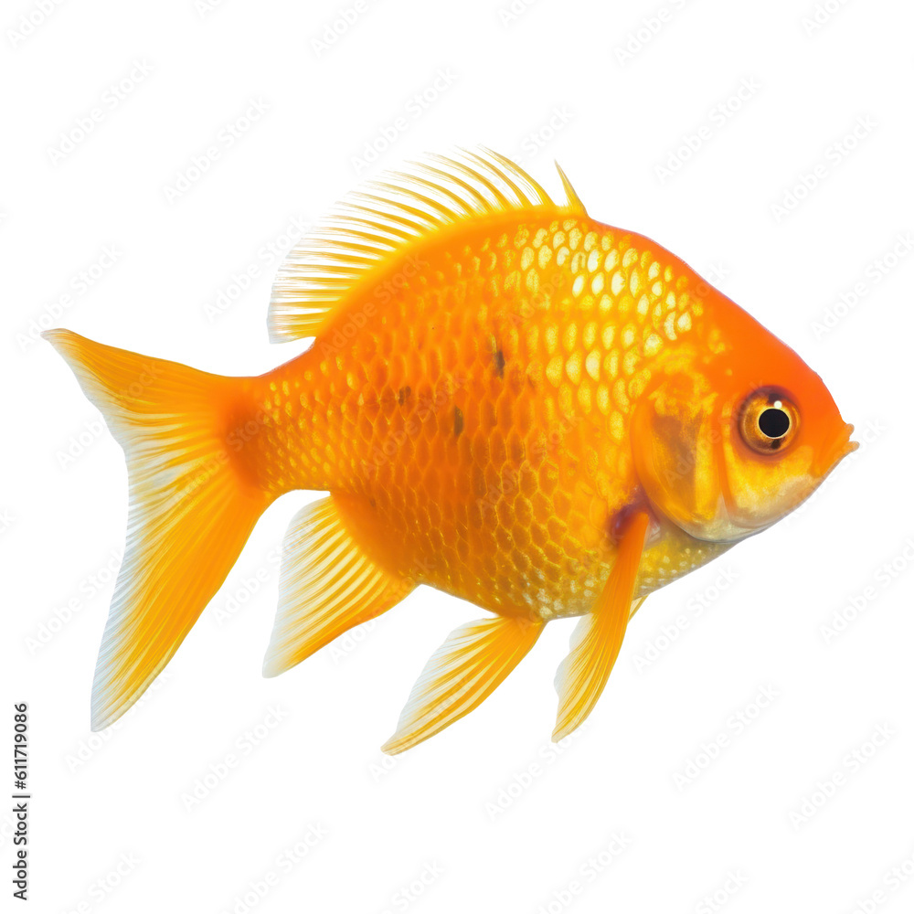 goldfish isolated on transparent background cutout goldfish isolated on transparent background cutout