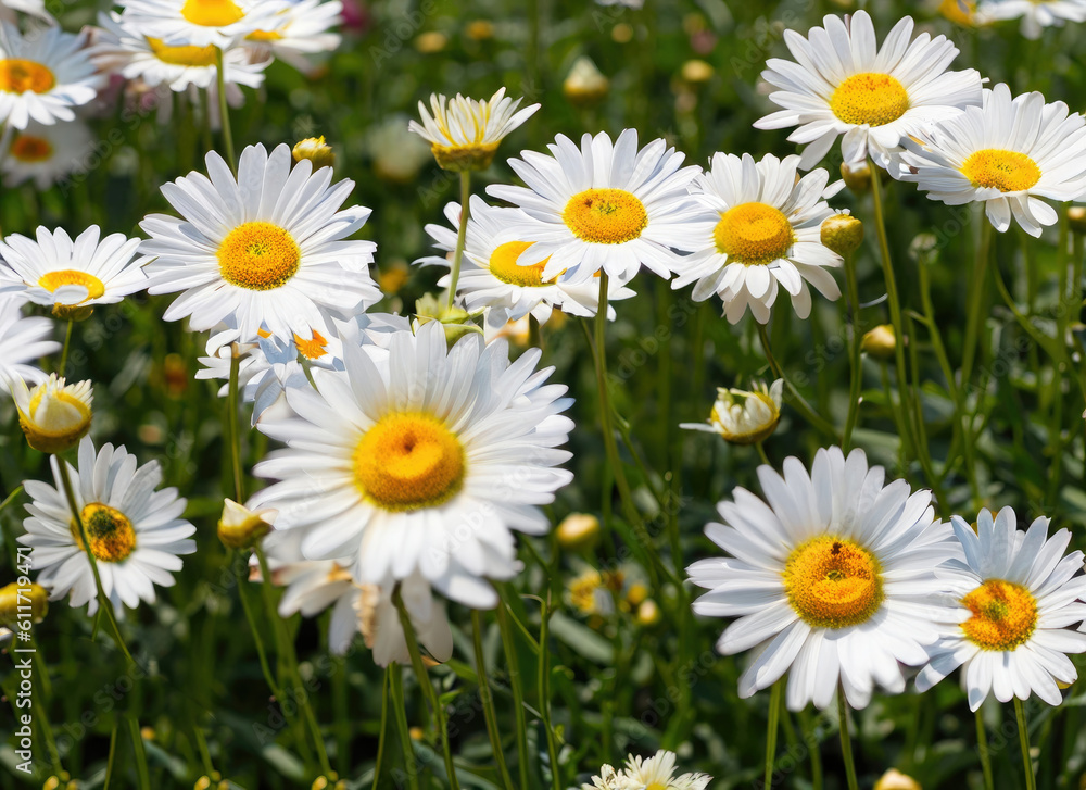 Fototapeta premium daisies in the grass