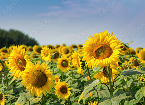 field of sunflowers