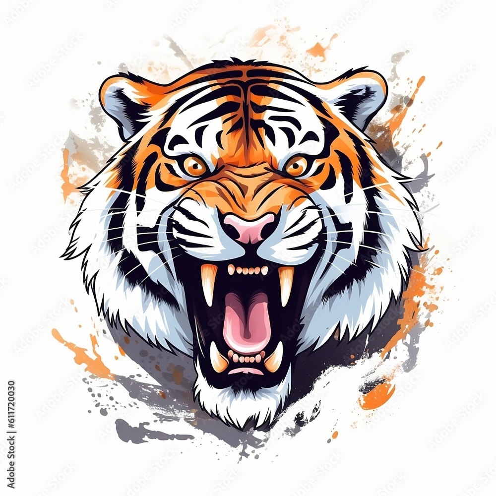Fototapeta premium Cartoon Tiger 