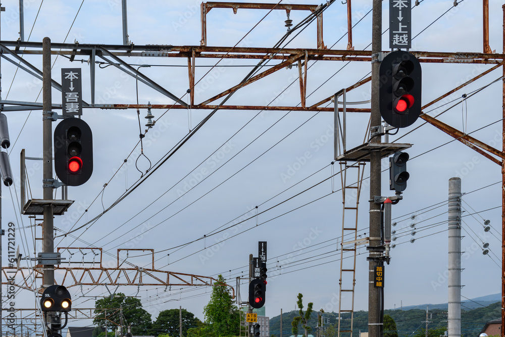 鉄道信号機 Stock 写真 | Adobe Stock