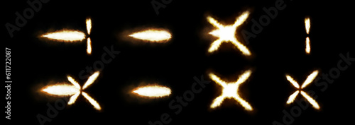 Fotografija Gun flash effects. Realistic special effects steps