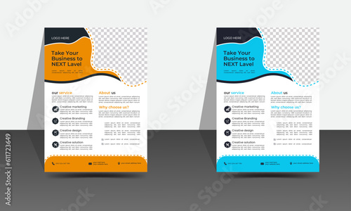 creative modern and simple flyer design.