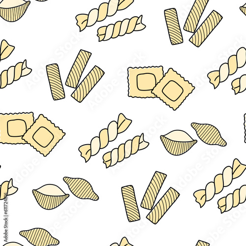 The pattern is seamless pasta.