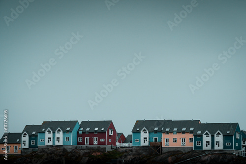 Casas de Colores en Qaqortoq, Groenlandia photo