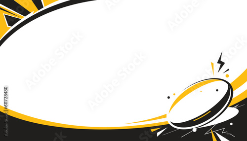 Vector illustration of rugby abstract background design for banner, poster, flyer template. ..Sports concept