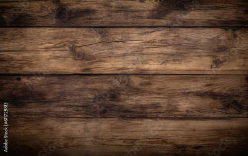 Wallpaper Mural Brown wood texture. Abstract background, Generative AI Torontodigital.ca