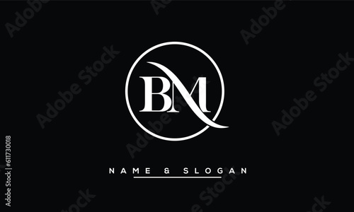 BM,  MB,  B,  M   Abstract  Letters  Logo  Monogram