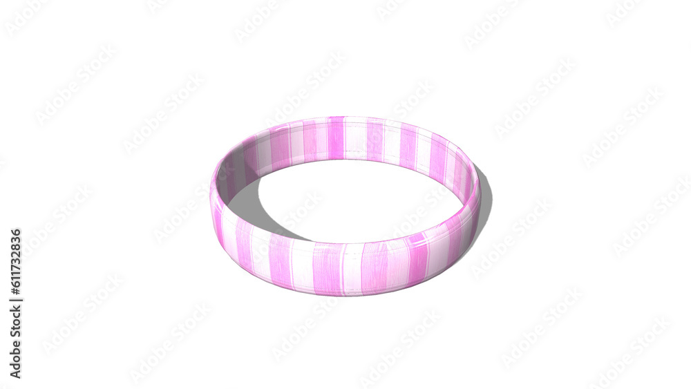 glossy surface circle shapes with color stripe texture 3D rendering glossy surface circle shapes with color stripe texture 3D rendering