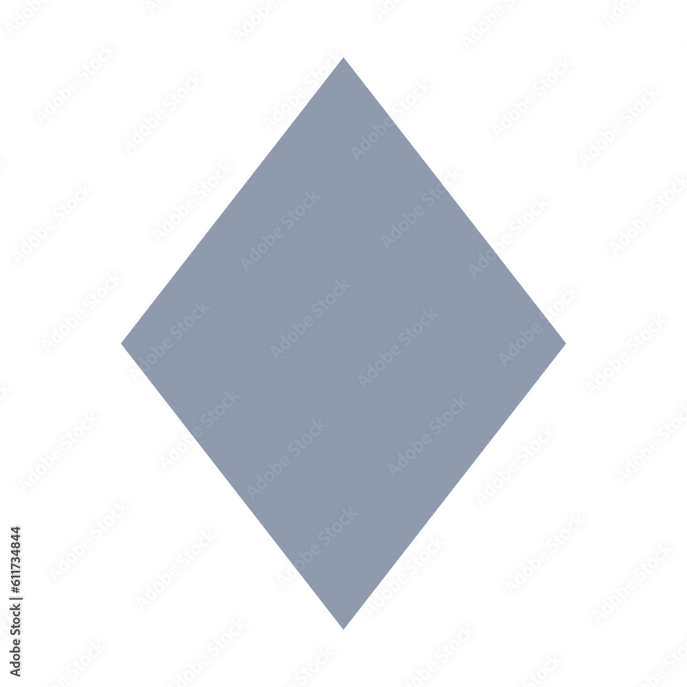 Rhombus geometric shape element symbol for preschool education for kids mathematics learning illustration Rhombus geometric shape element symbol for preschool education for kids mathematics learning illustration