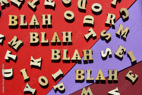 Blah Blah Blah, banner headine