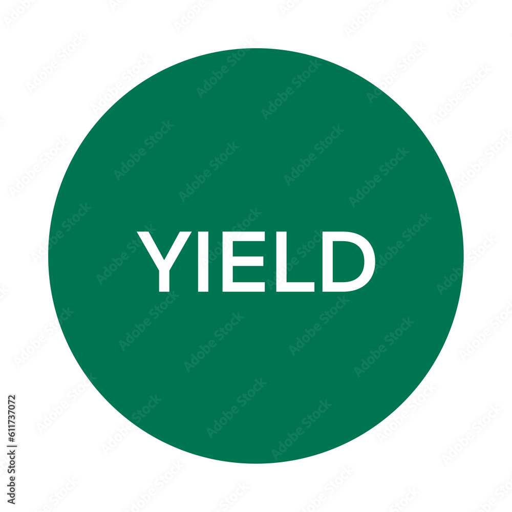 Road Sign Simple Vector PNG Quote Yield Green Road Sign Simple Vector PNG Quote Yield Green