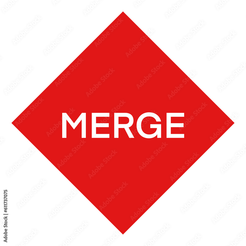 Road Sign Simple Vector PNG Quote Merge Red Road Sign Simple Vector PNG Quote Merge Red