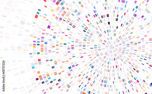 Dna test infographic. Genome sequence map.