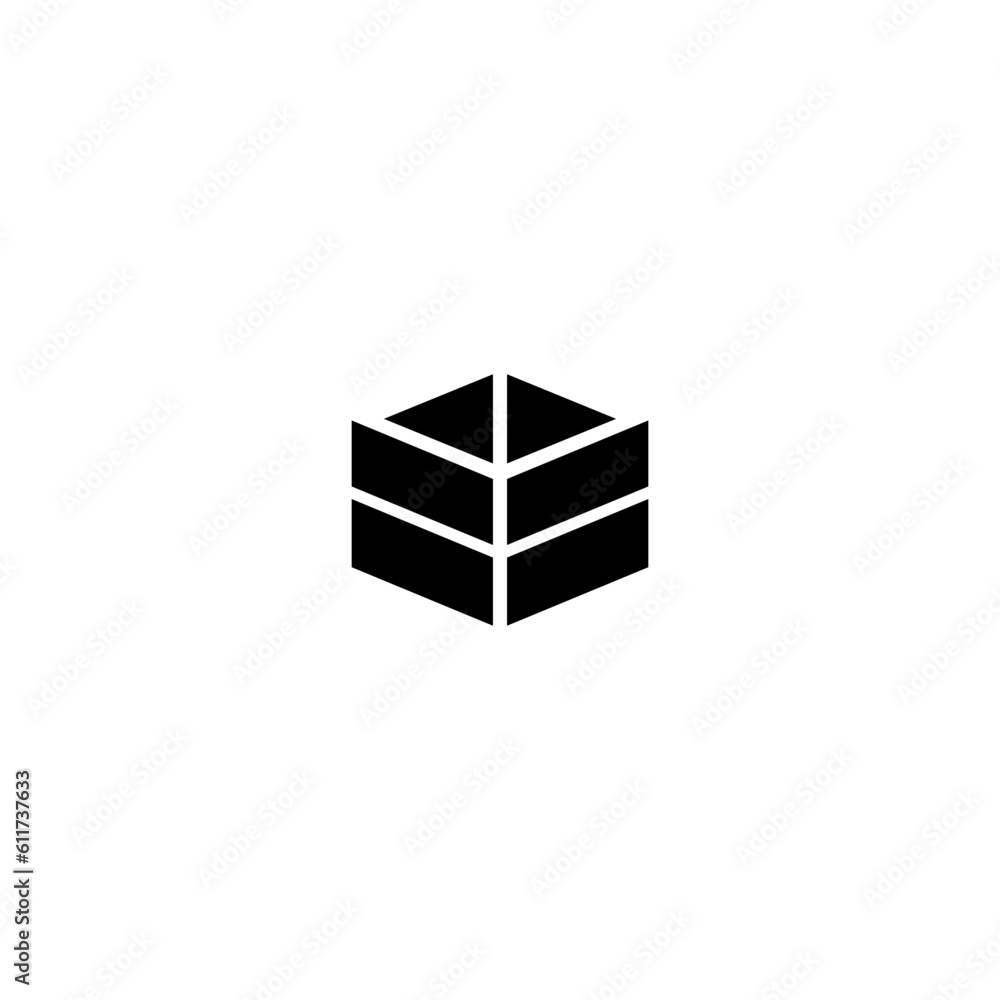 Box icon isolated on White background. Box icon isolated on White background.