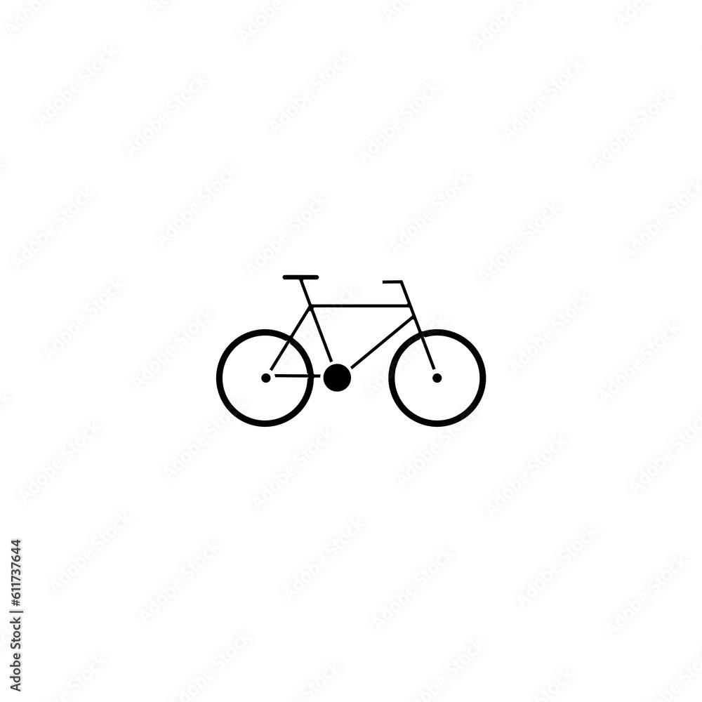 Fototapeta premium Bike icon isolated on white background 