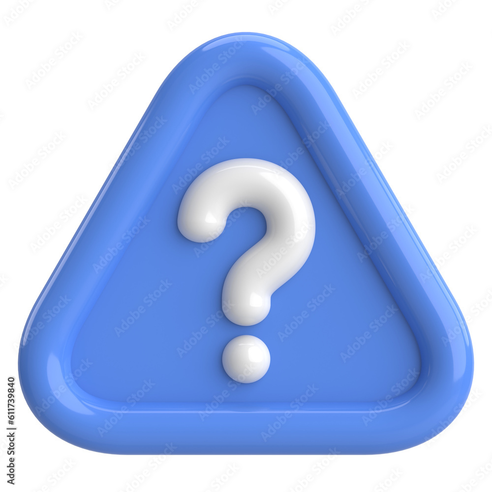 Question mark sign. 3D illustration. Question mark sign. 3D illustration.