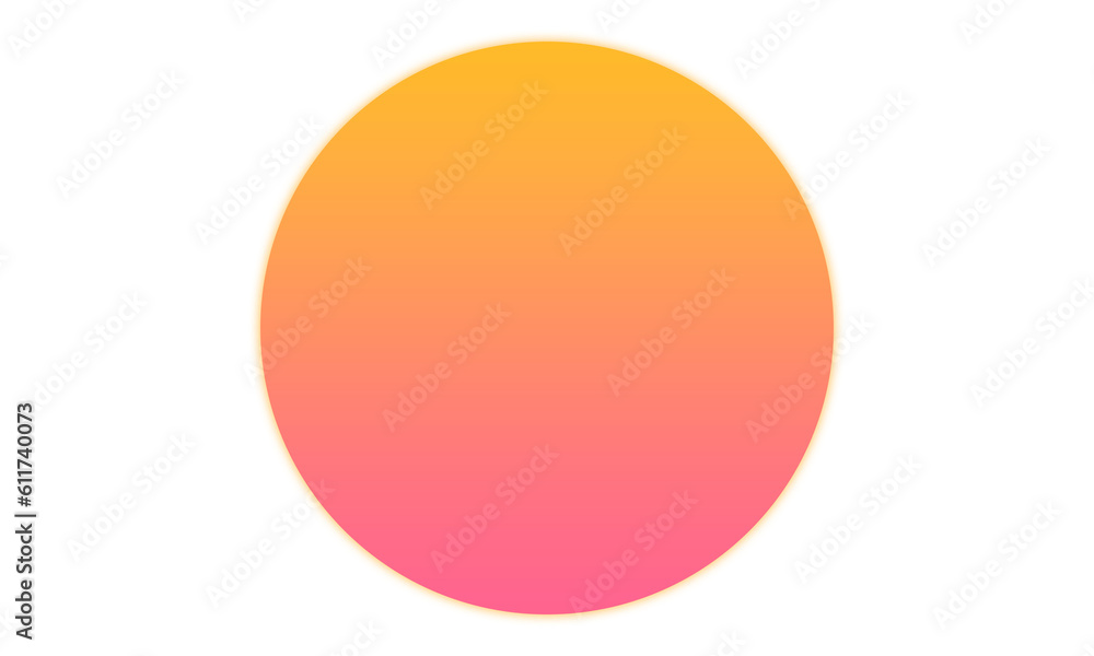 Retrowave  full sun gradient vaporwave vector