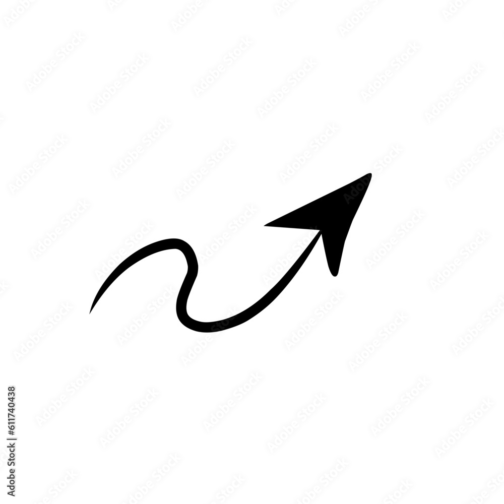 Hand Drawn Arrow Icon Vector Hand Drawn Arrow Icon Vector